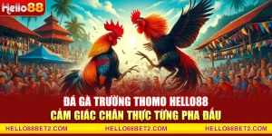 Đá gà trường Thomo Hello88 - Cảm giác chân thực từng pha đấu