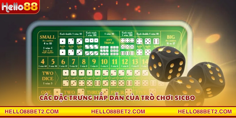 Các đặc trưng hấp dẫn của trò chơi Sicbo 