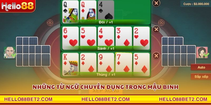 Những từ ngữ chuyên dụng trong Mậu Binh